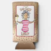 Funny Cruise Beach Vacation for her Foam Drink Seltzer Blikjeskoeler (Achterkant)