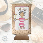 Funny Cruise Beach Vacation for her Foam Drink Seltzer Blikjeskoeler