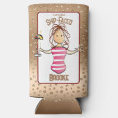 Funny Cruise Beach Vacking for her Tropical Seltzer Blikjeskoeler (Achterkant)