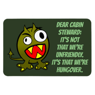 Funny Cruise Cabin-deur Magneet