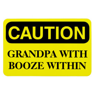 Funny Cruise Cabin door Magnet - Grandpa Booze Magneet
