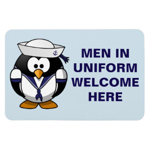 Funny Cruise Cabin door Magnet - Mannen in uniform Magneet