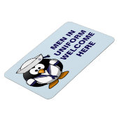 Funny Cruise Cabine Deurmagneet - Mannen in unifor Magneet (Linkerzijde)