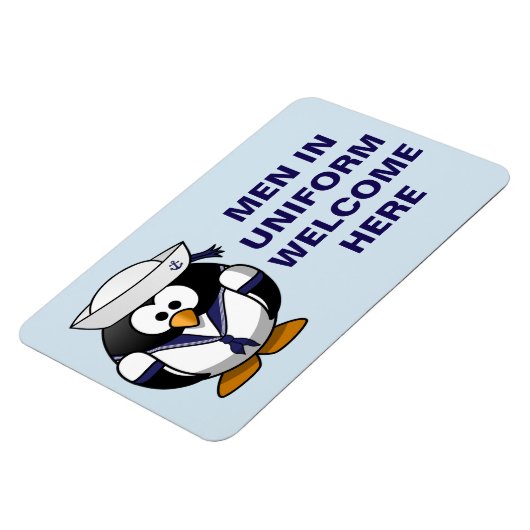 Funny Cruise Cabine Deurmagneet - Mannen in unifor Magneet (Linkerzijde)