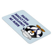 Funny Cruise Cabine Deurmagneet - Mannen in unifor Magneet (Rechterzijde)