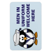 Funny Cruise Cabine Deurmagneet - Mannen in unifor Magneet (Verticaal)