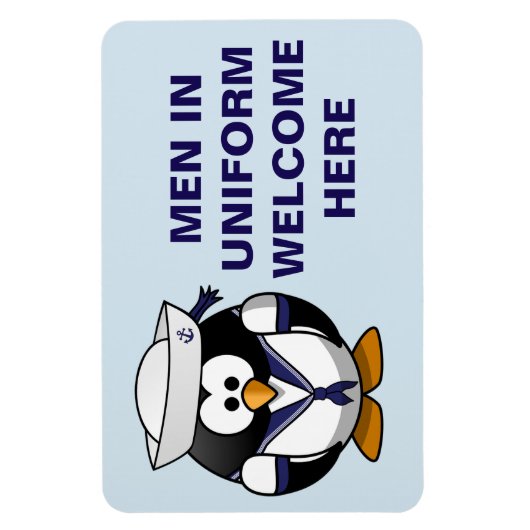 Funny Cruise Cabine Deurmagneet - Mannen in unifor Magneet (Verticaal)