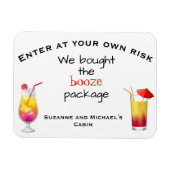 Funny Cruise Deur Gepersonaliseerd Drankpakket Cab Magneet (Horizontaal)