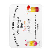 Funny Cruise Deur Gepersonaliseerd Drankpakket Cab Magneet (Verticaal)