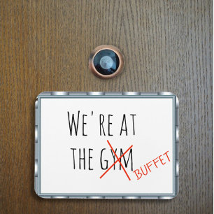 Funny Cruise Deurenteller aan de Gym Buffet Magneet