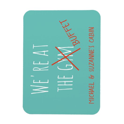 Funny Cruise Deurenteller aan de Gym Buffet Magneet (Verticaal)