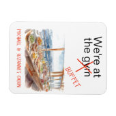 Funny Cruise Deurenteller aan de Gym Buffet Magneet (Horizontaal)