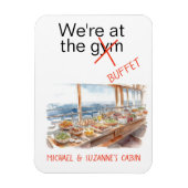 Funny Cruise Deurenteller aan de Gym Buffet Magneet (Verticaal)