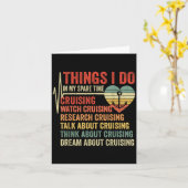 Funny Cruise Heartbeat Things I Do In My Spare Tim Kaart (Gele Bloem)