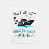 Funny Cruise Muster Drill Drinking Design  Fleece Deken (Voorkant)