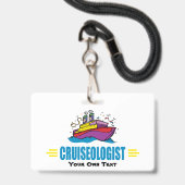 Funny Cruise Ship Badge (Voorzijde met lanyard)