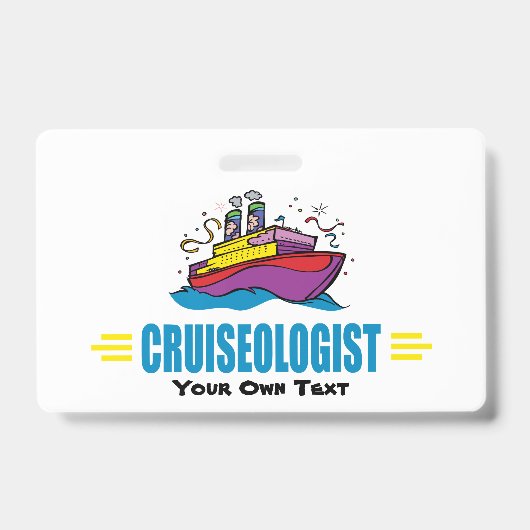 Funny Cruise Ship Badge (Voorzijde)