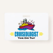 Funny Cruise Ship Badge (Achterkant)