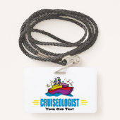 Funny Cruise Ship Badge (Achterkant met draagriem)