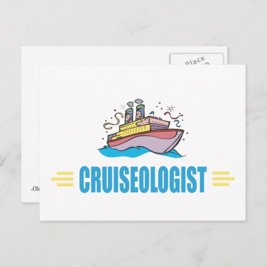 Funny Cruise Ship Briefkaart (Voorkant / Achterkant)