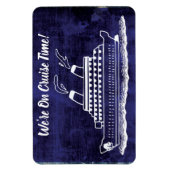 Funny Cruise Ship Cabin Stateroom Deurmarker Blue Magneet (Verticaal)