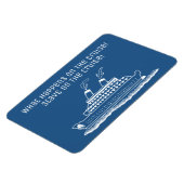 Funny Cruise Ship Cabin Stateroom Deurmarkering Magneet (Linkerzijde)