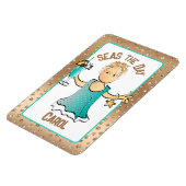 Funny Cruise Ship door Zeeen de Dag Roos Gold Magneet (Linkerzijde)