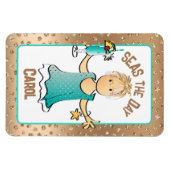 Funny Cruise Ship door Zeeen de Dag Roos Gold Magneet (Horizontaal)