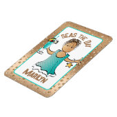 Funny Cruise Ship door Zeeen overdag Magneet (Linkerzijde)