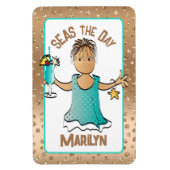 Funny Cruise Ship door Zeeen overdag Magneet (Verticaal)