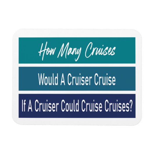 Funny Cruise Ship Humor Cabin Deuren Marker Magneet (Horizontaal)