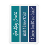 Funny Cruise Ship Humor Cabin Deuren Marker Magneet (Verticaal)