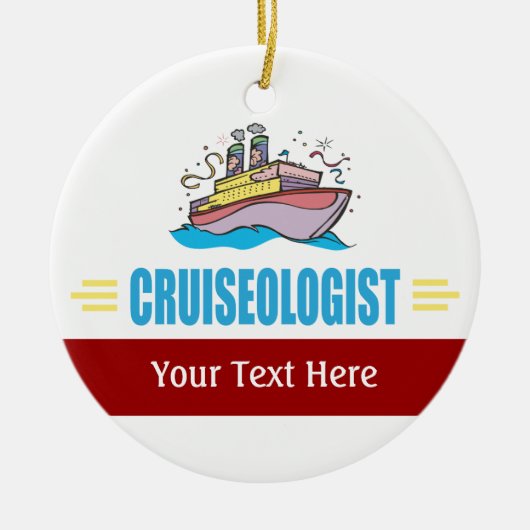 Funny Cruise Ship Keramisch Ornament (Voorkant)