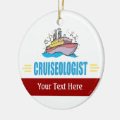Funny Cruise Ship Keramisch Ornament (Links)