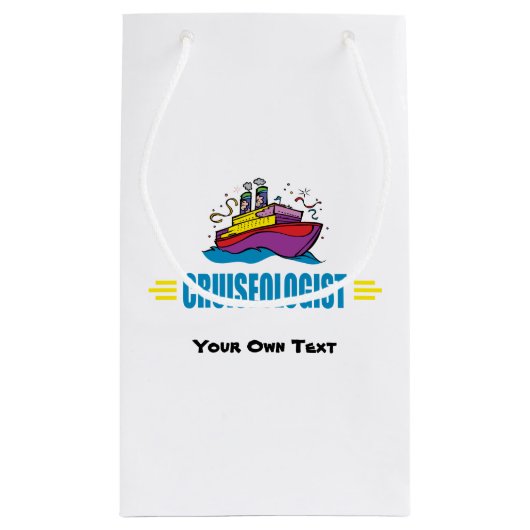 Funny Cruise Ship Klein Cadeauzakje (Achterkant)