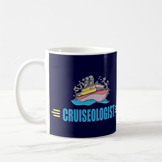 Funny Cruise Ship Koffiemok (Links)