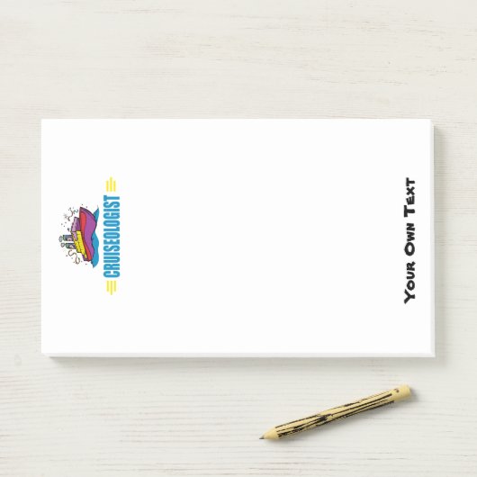Funny Cruise Ship Post-it® Notes (Op bureau)
