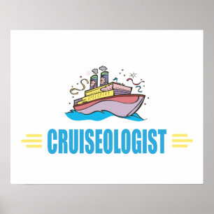 Funny Cruise Ship Poster