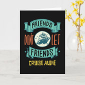 Funny Cruise Ship Quote Kaart (Gele Bloem)