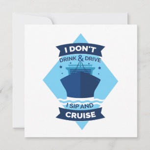 Funny Cruise Ship Quote Kaart