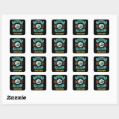 Funny Cruise Ship Quote Vierkante Sticker (Vel)