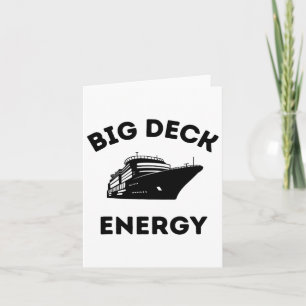Funny Cruise Ship Shirt voor mannen - Big Deck Ene Kaart