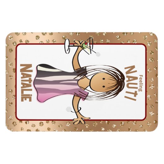 Funny Cruise Shipdeur voor haar Roos Gold Magneet (Horizontaal)