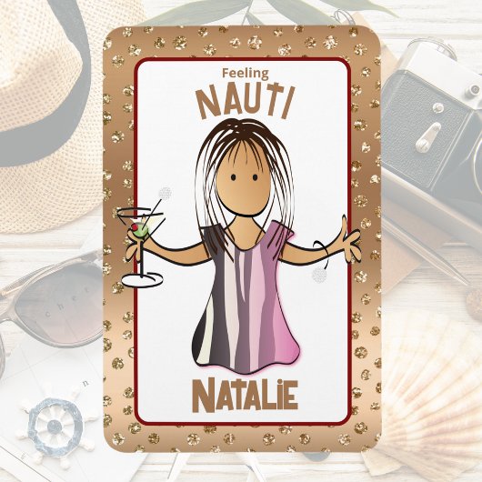 Funny Cruise Shipdeur voor haar Roos Gold Magneet