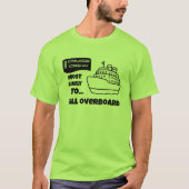 Funny Cruise shirt Most Likely To Fall Overboard (Voorkant)