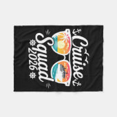 Funny Cruise Squad 2026 Summer Vacation Matching F Fleece Deken (Voorkant (Horizontaal))