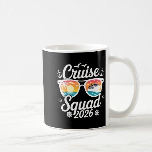 Funny Cruise Squad 2026 Summer Vacation Matching F Koffiemok (Rechts)