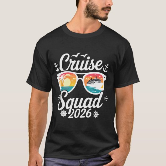Funny Cruise Squad 2026 Summer Vacation Matching F T-shirt (Voorkant)