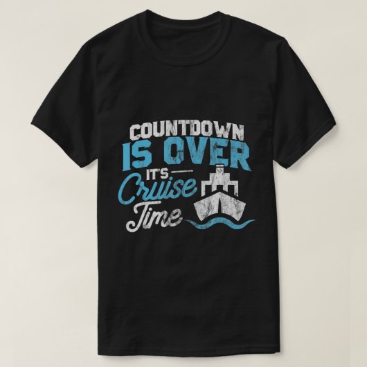 Funny Cruise T Shirt Counting Over Cruise Time (Design voorkant)