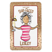 Funny Cruise Vacation Ship Dep voor haar Magneet (Verticaal)